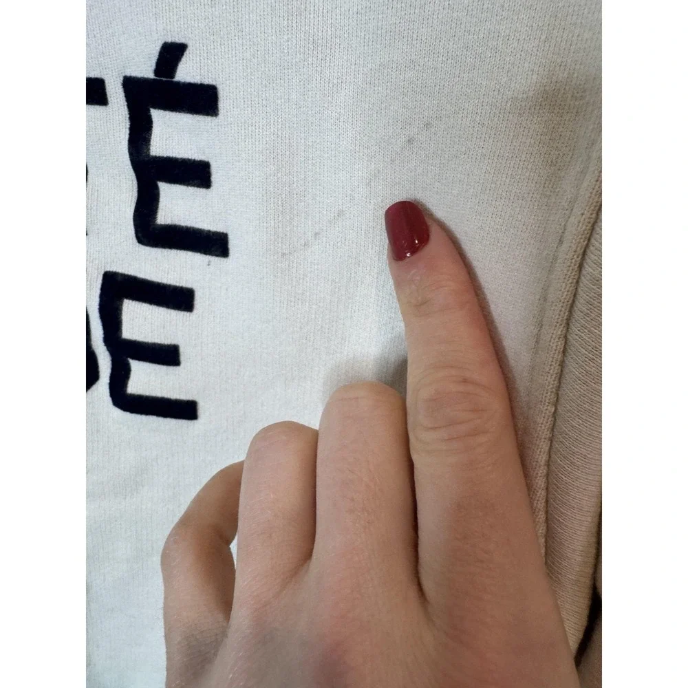 Zara Sweatshirt Kids 9-10 Years White Beauté Unique Graphic Pullover‎ Slogan